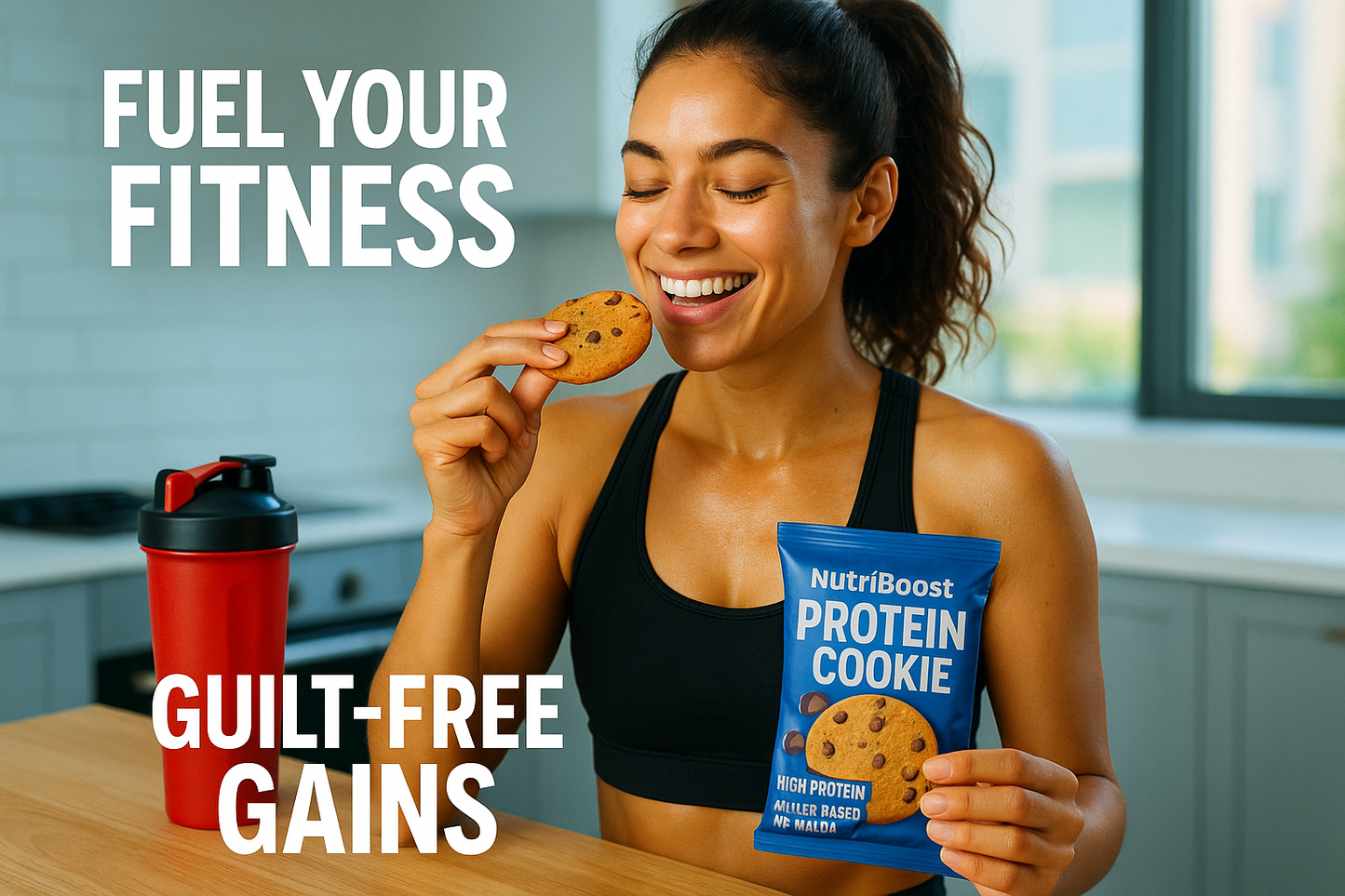 NutriBoost Protein Cookies - High Protein Millet Cookies (Pack of 6)
