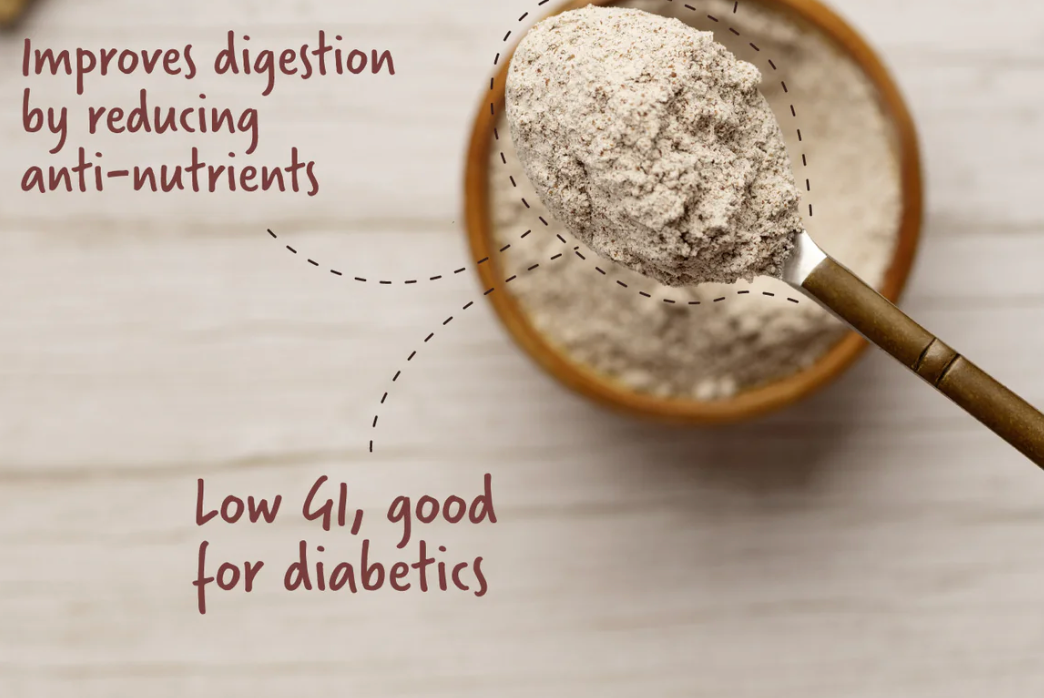 Nutriboost Ragi Flour 500g | Nutritious Gluten Free Atta | Healthy Choice Ragi Atta for Rotis, Dosa, Porridge & Everyday Cooking