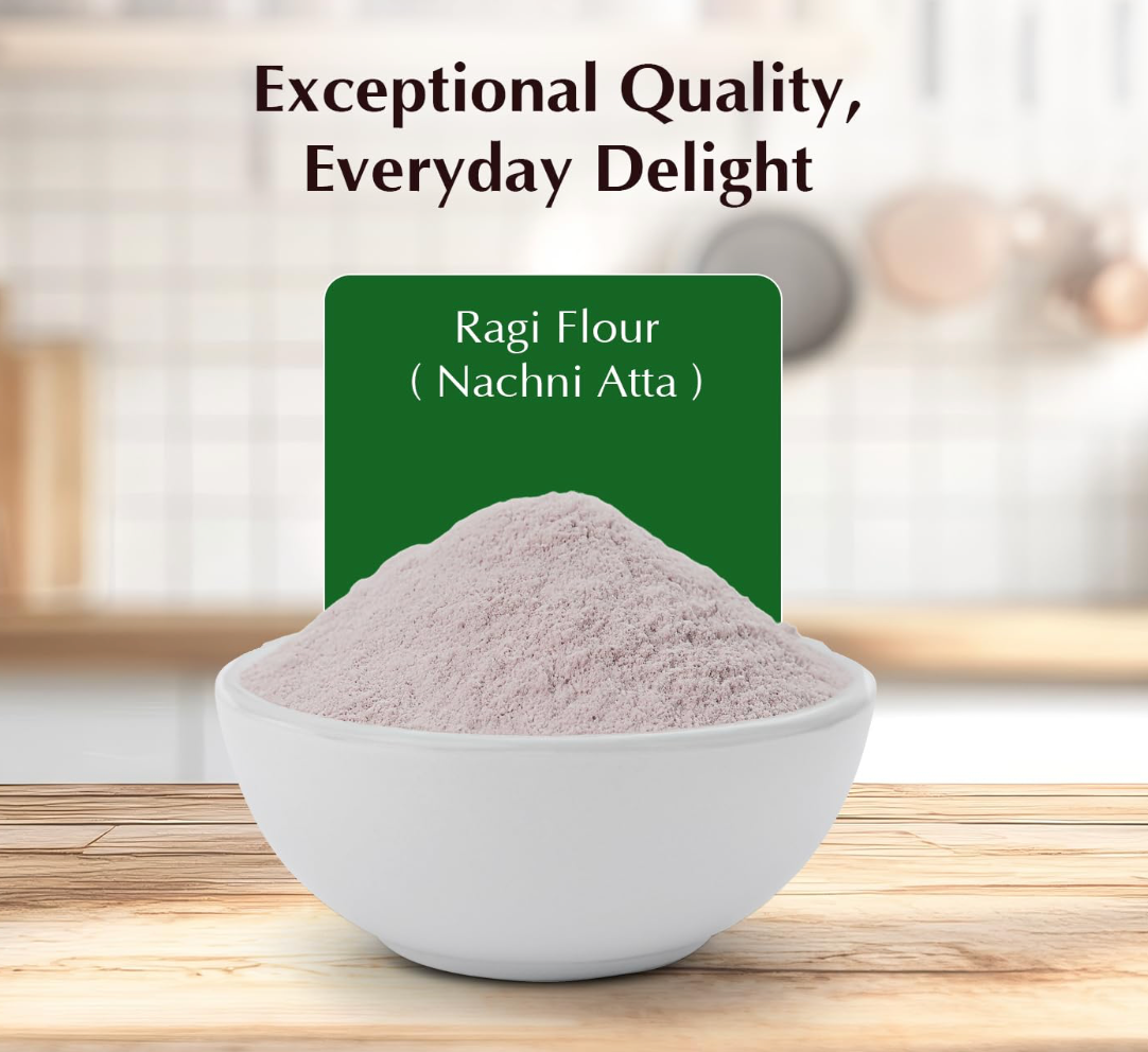 Nutriboost Ragi Flour 500g | Nutritious Gluten Free Atta | Healthy Choice Ragi Atta for Rotis, Dosa, Porridge & Everyday Cooking