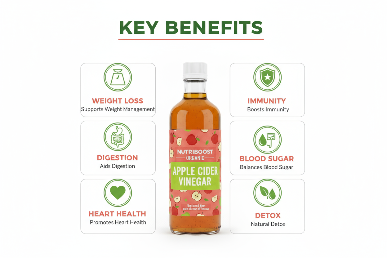 Key Benefits - Nutriboost Apple Cider Vinegar